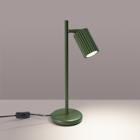 Lampa biurkowa Karbon Sollux - Zielony oliwkowy | Sklep Sollux