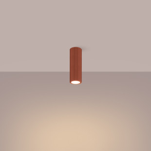 Lampa spot Karbon Sollux | Czerwona tuba | Sklep Sollux