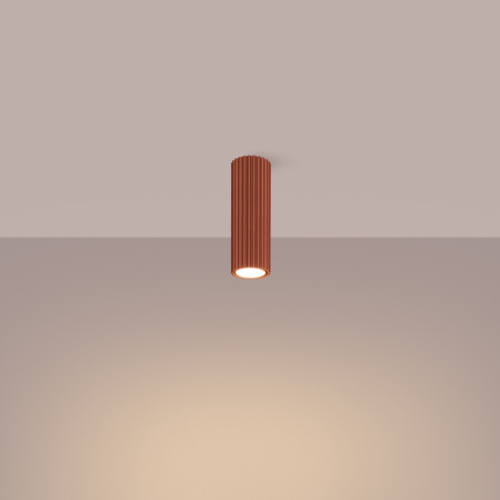 Lampa spot Karbon Sollux | Czerwona tuba | Sklep Sollux