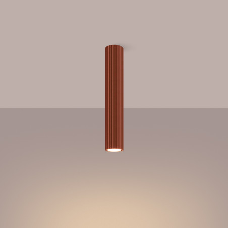 Lampa spot Karbon ochra czerwona Sollux | Nowoczesne oświetlenie