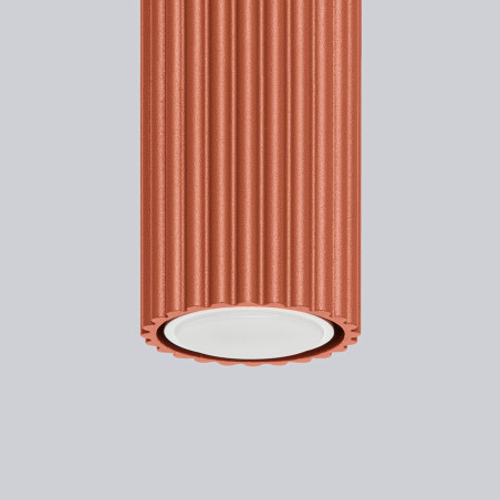 Lampa spot Karbon ochra czerwona Sollux | Nowoczesne oświetlenie