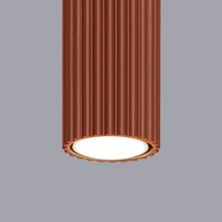 Lampa spot Karbon, ochra czerwona - Sollux | Nowoczesne oświetlenie