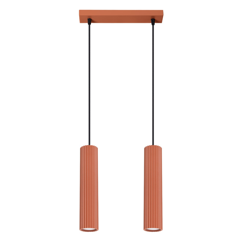 Lampa wisząca Karbon 2 tuby | Sollux - Ochrona 5 lat