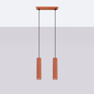 Lampa wisząca Karbon 2 tuby | Sollux - Ochrona 5 lat