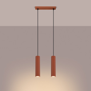 Lampa wisząca Karbon 2 tuby | Sollux - Ochrona 5 lat