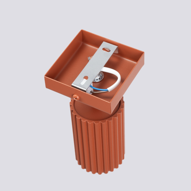 Kinkiet Ryflowany Karbon Sollux | Ochrona IP20, GU10
