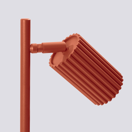 Lampa biurkowa Karbon - Sollux, ochra czerwona | Sklep z lampami