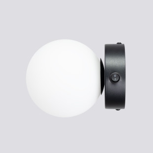 Kinkiet Sollux Yoli - Szklana Kula, Włącznik, 12cm - Sklep Sollux