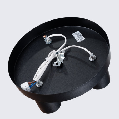 Plafon 3 punktowy czarny Sollux Lagos 25cm | Sklep z lampami