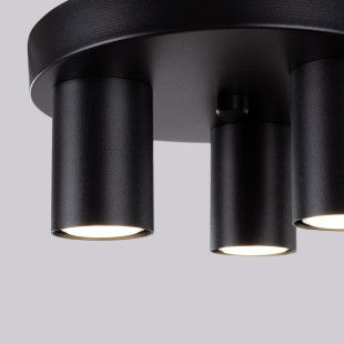 Plafon 3 punktowy czarny Sollux Lagos 25cm | Sklep z lampami
