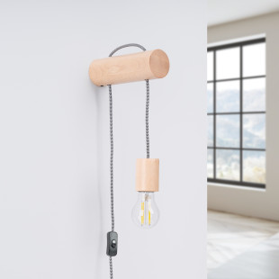 Kinkiet drewniany Nimbi Sollux | Skandynawski design