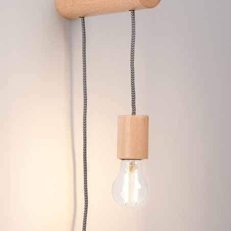 Kinkiet drewniany Nimbi Sollux | Skandynawski design