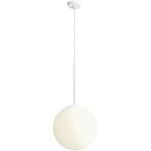 Lampa wisząca szklana kula Bosso 30 Biała marki Aldex