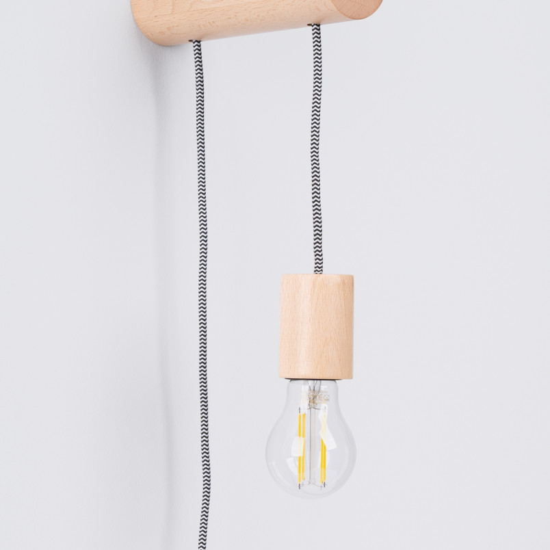 Kinkiet drewniany Nimbi Sollux | Skandynawski design