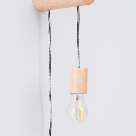Kinkiet drewniany Nimbi Sollux | Skandynawski design