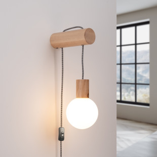 Kinkiet drewniany Nimbi Sollux | Skandynawski design