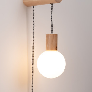 Kinkiet drewniany Nimbi Sollux | Skandynawski design