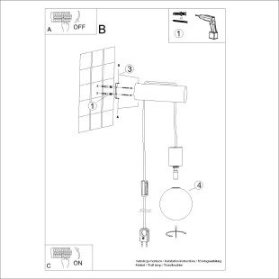 Kinkiet drewniany Nimbi Sollux | Skandynawski design