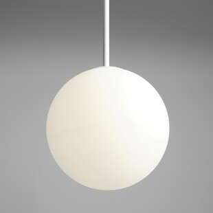Lampa wisząca szklana kula Bosso 30cm biała Aldex | Sklep z lampami