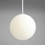 Lampa wisząca szklana kula Bosso 30cm biała Aldex | Sklep z lampami