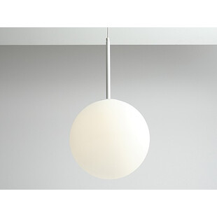 Lampa wisząca szklana kula Bosso 30cm biała Aldex | Sklep z lampami
