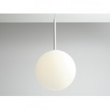 Lampa wisząca szklana kula Bosso 30cm biała Aldex | Sklep z lampami
