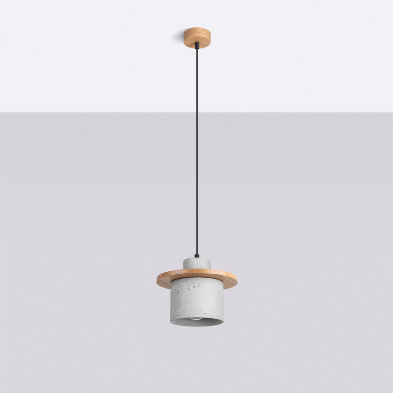 Lampa Betonowa Mab Sollux | Loftowa, Szara 22cm | Kup Online