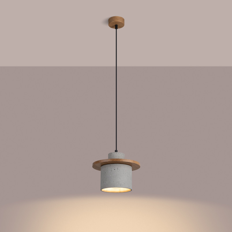 Lampa Betonowa Mab Sollux | Loftowa, Szara 22cm | Kup Online