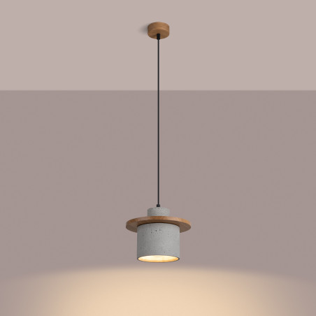 Lampa Betonowa Mab Sollux | Loftowa, Szara 22cm | Kup Online