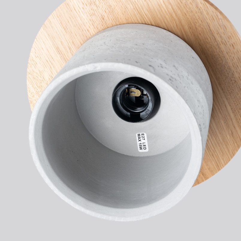 Lampa Betonowa Mab Sollux | Loftowa, Szara 22cm | Kup Online