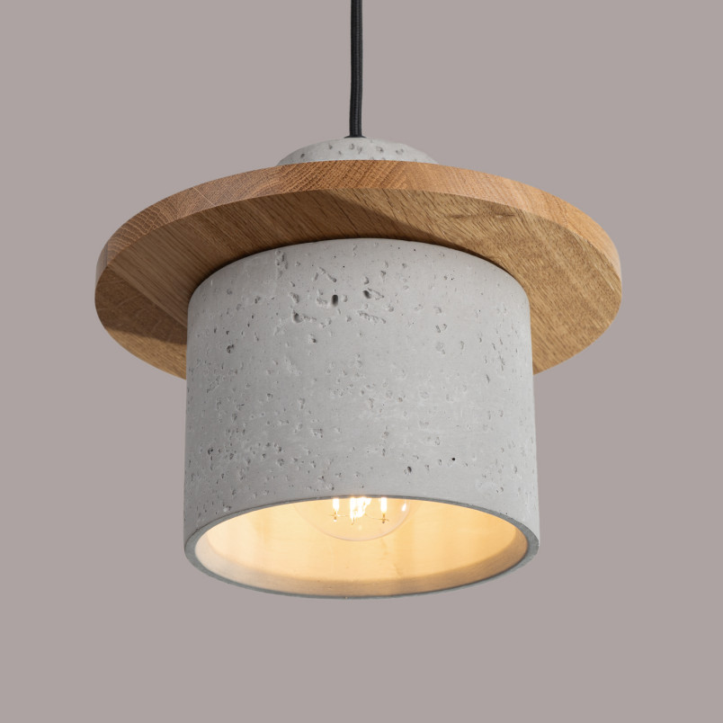 Lampa Betonowa Mab Sollux | Loftowa, Szara 22cm | Kup Online