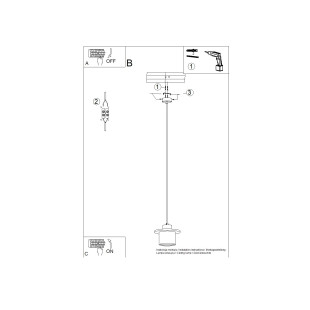 Lampa Betonowa Mab Sollux | Loftowa, Szara 22cm | Kup Online