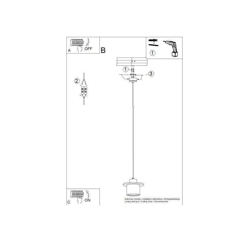 Lampa Betonowa Mab Sollux | Loftowa, Szara 22cm | Kup Online