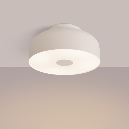 Plafon okrągły Sollux Omiq 30cm beżowy - Nowoczesny design