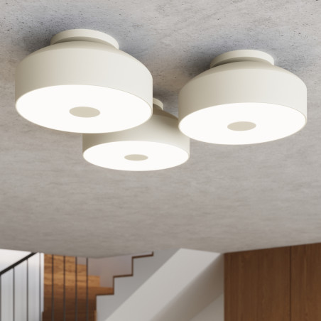 Plafon okrągły Sollux Omiq 30cm beżowy - Nowoczesny design