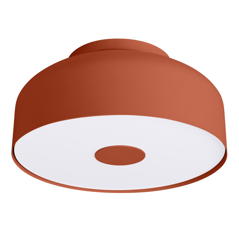 Plafon okrągły Sollux Omiq 30cm - Ochra Czerwona | Nowoczesny Design