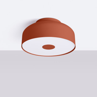 Plafon okrągły Sollux Omiq 30cm - Ochra Czerwona | Nowoczesny Design