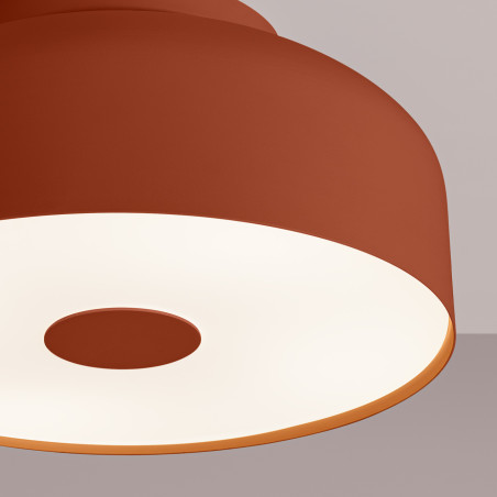 Plafon okrągły Sollux Omiq 30cm - Ochra Czerwona | Nowoczesny Design