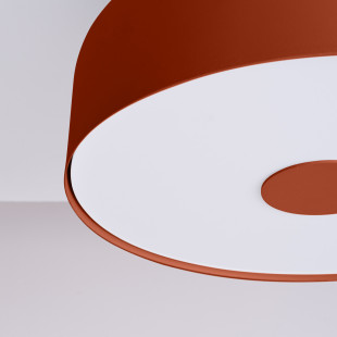Plafon okrągły Sollux Omiq 30cm - Ochra Czerwona | Nowoczesny Design