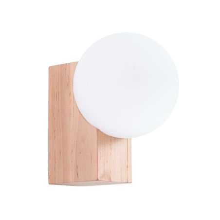 Kinkiet drewniany Bulbo Sollux | Naturalny design, 5 lat gwarancji