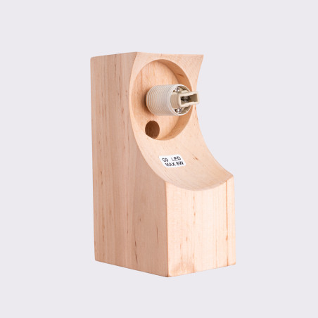 Kinkiet drewniany Bulbo Sollux | Naturalny design, 5 lat gwarancji