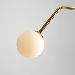 Lampa wisząca Pure Gold Aldex - 2 szkła, biało-złota | Sklep z lampami