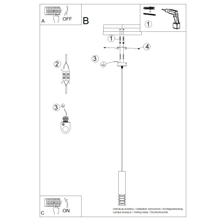 Lampa wisząca Sollux Lami - Minimalizm i styl | Kup teraz!