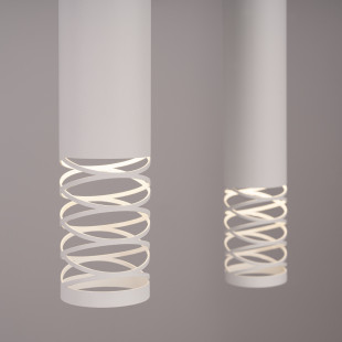 Lampa wisząca 2 punktowa Lami biała Sollux | Nowoczesny design