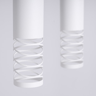 Lampa wisząca 2 punktowa Lami biała Sollux | Nowoczesny design