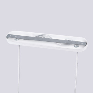 Lampa wisząca 2 punktowa Lami biała Sollux | Nowoczesny design