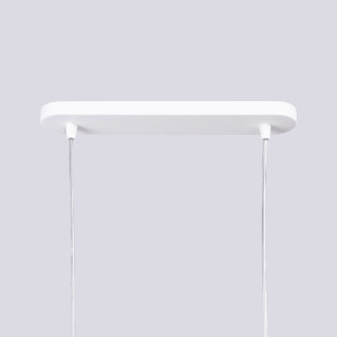 Lampa wisząca 2 punktowa Lami biała Sollux | Nowoczesny design