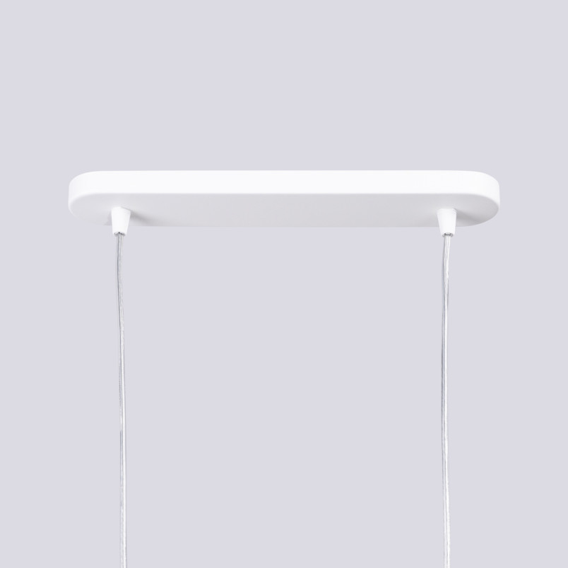Lampa wisząca 2 punktowa Lami biała Sollux | Nowoczesny design