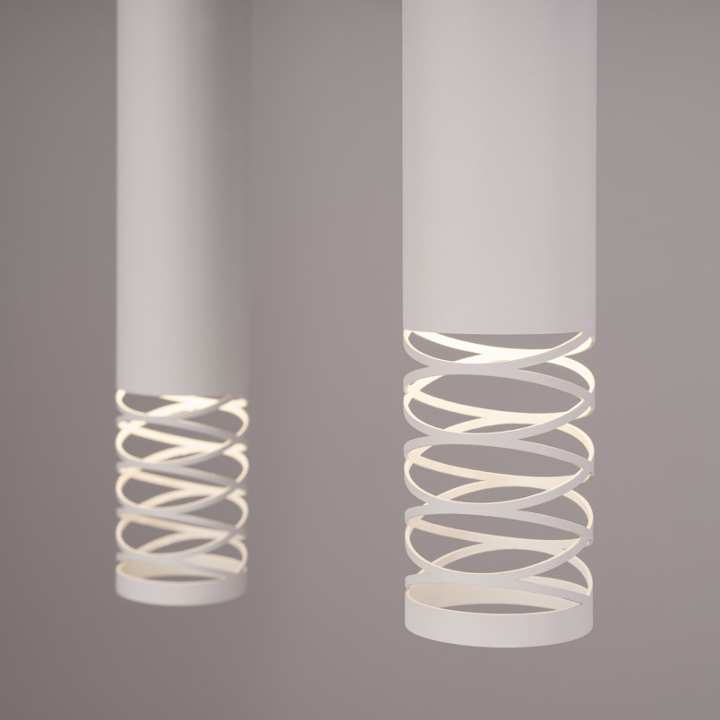 Lampa wisząca 3 punktowa Lami biała Sollux - Nowoczesny design