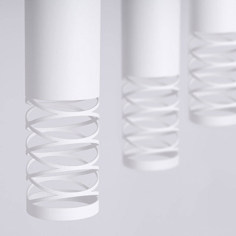 Lampa wisząca 3 punktowa Lami biała Sollux - Nowoczesny design